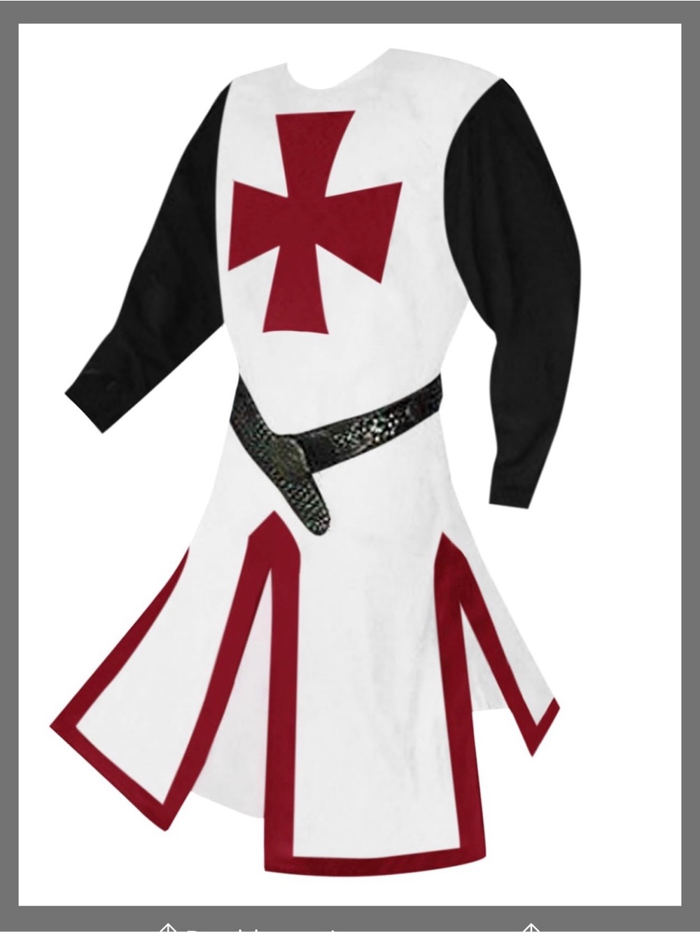 Mens Medieval Crusader Knights Tunic Renaissance Costume XXL used 1x